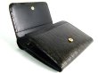 画像4: L字ファスナー財布　牛革型押しクロコダイル　ゴールドブラック (4)