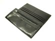 画像2: 長財布　（札入れ広め）バッファロー革　ブラック (2)