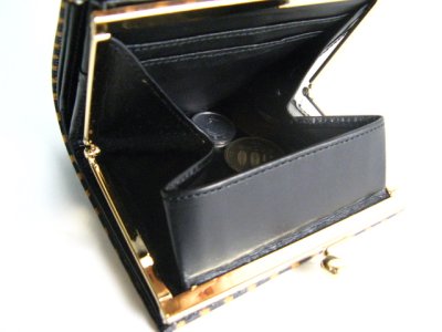 画像2: 江戸美袋　口金付二つ折り　市松